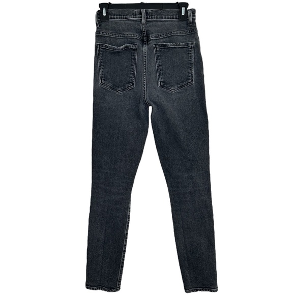 Agolde Black High Rise Pinch Waist Skinny Jeans Size 26 - Picture 3 of 7